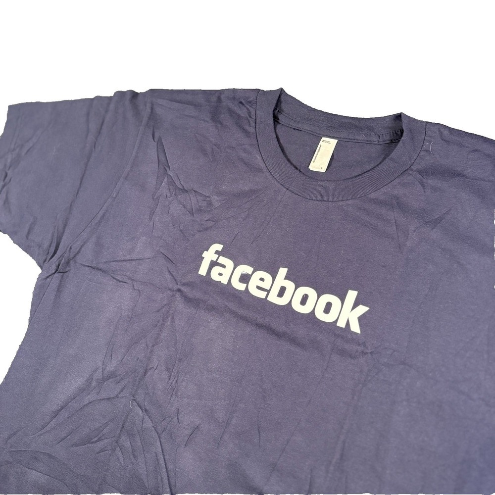 Facebook Employee Vintage T Shirt American‎ Apparel Y2K Made in USA